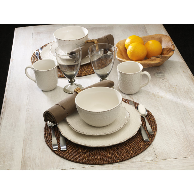 Pfaltzgraff Chateau 16 Piece Stoneware Dinnerware Set Service for 4